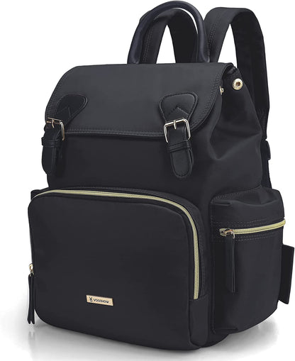 Diaper Bag Backpack: Multifunctional Stylish Travel Baby Bag with Crossbody Strap